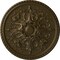 Ekena Millwork Bradford Ceiling Medallion (Fits Canopies up to 6 5/8"), Hand-Painted Brass, 32 5/8"OD x 2"P CM32BRBRS - alternate 1
